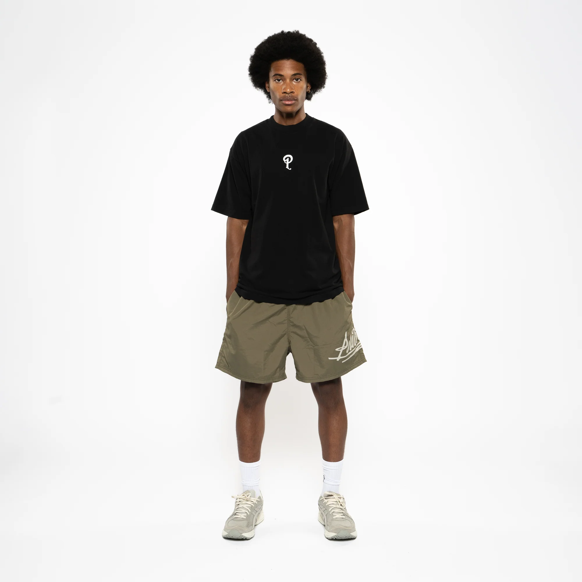 Politics Center P Logo Tee - Black