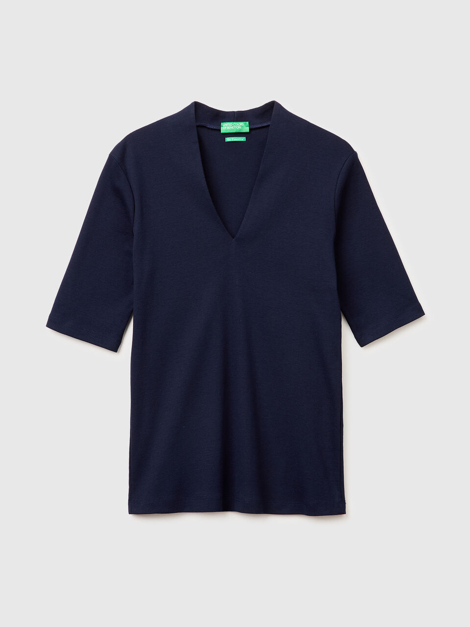 Slim fit t-shirt in long fiber cotton