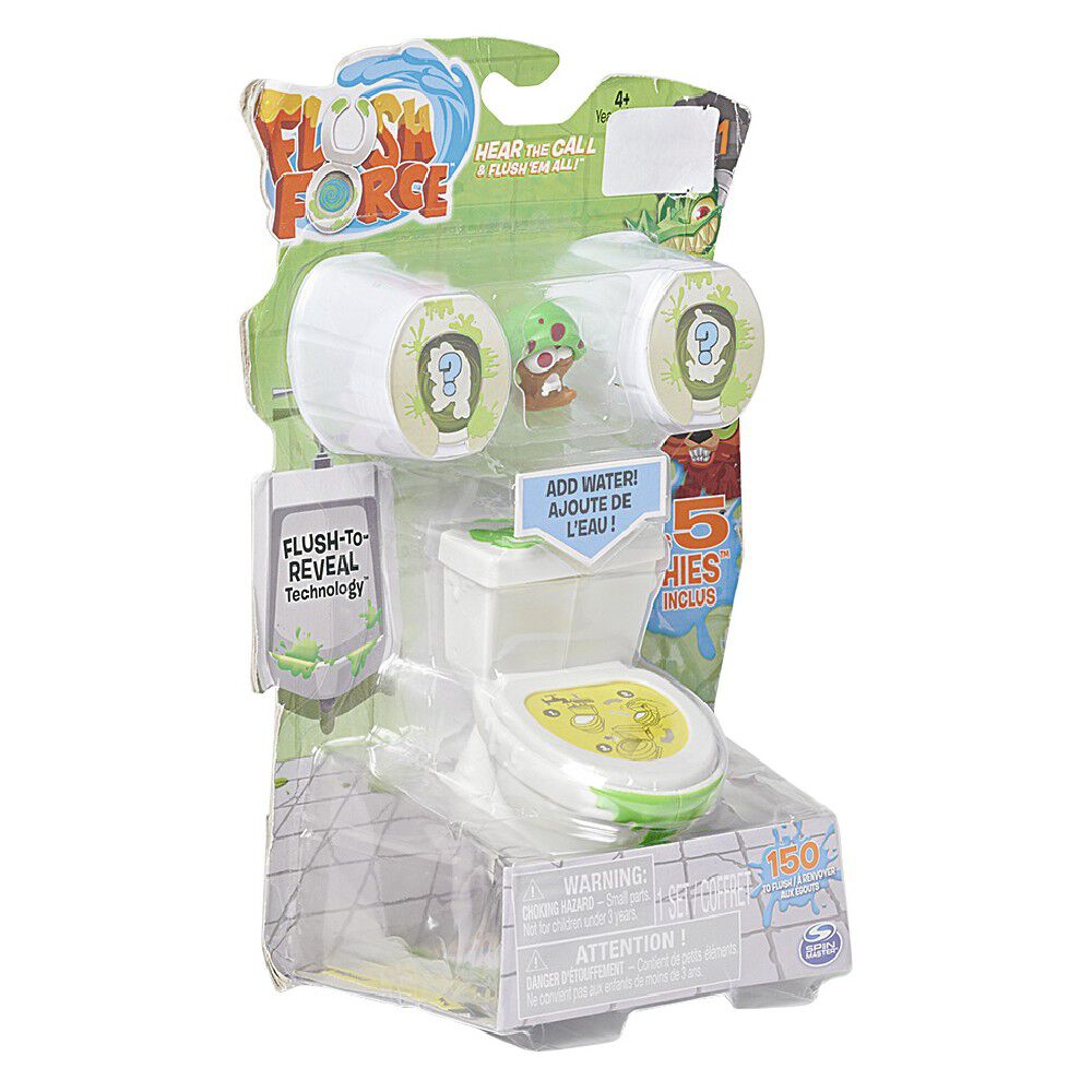 Figurine forme toilette Flush force