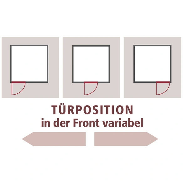 Sauna »Kircholm«, für 3 Personen, ohne Ofen