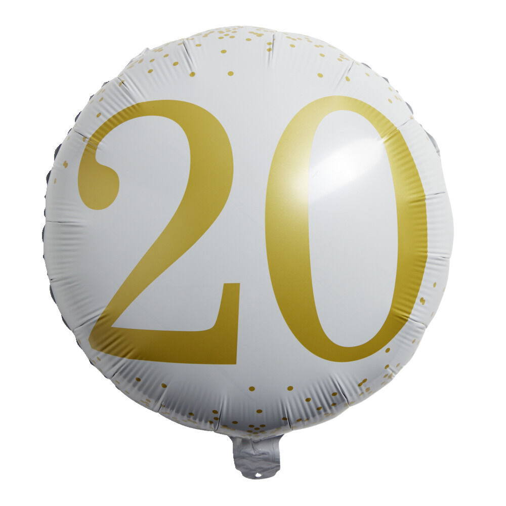 Ballon alu 20 ans Ø46cm