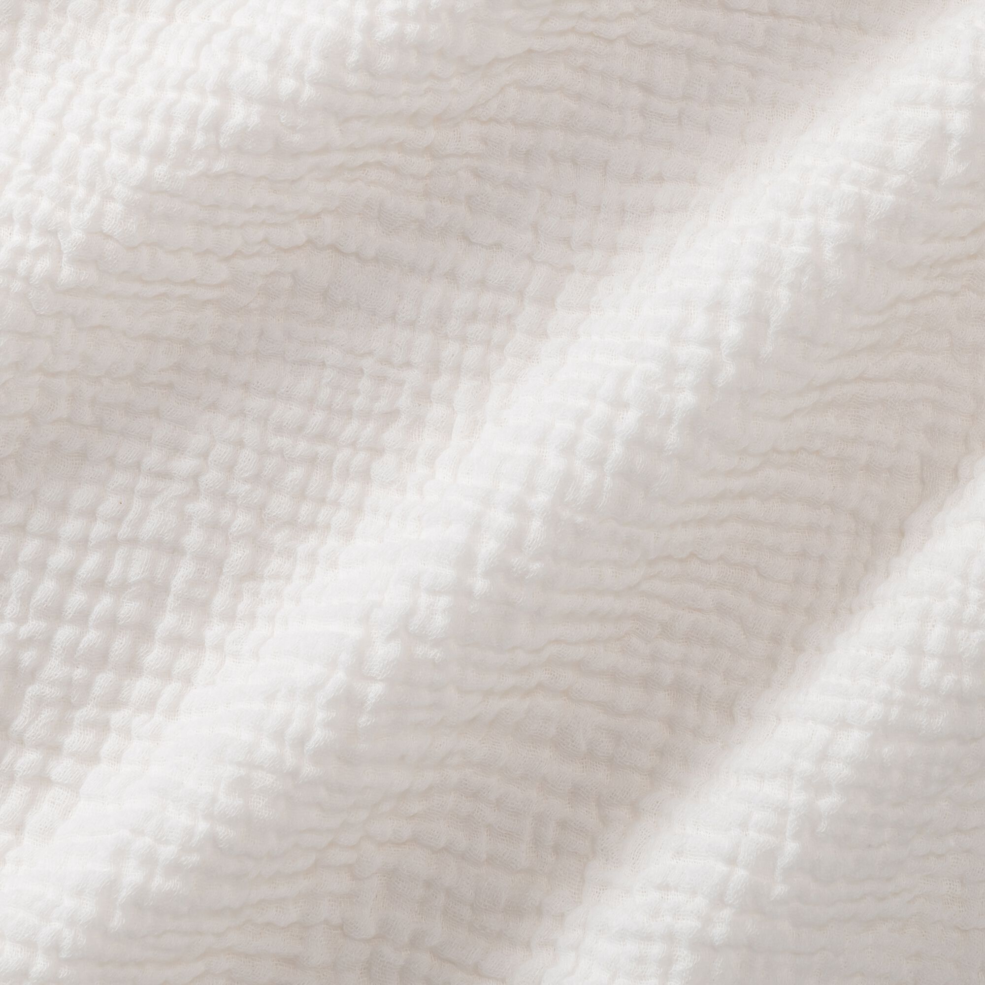 BALETI - Drap housse en double gaze de coton 90x200cm b25cm - blanc