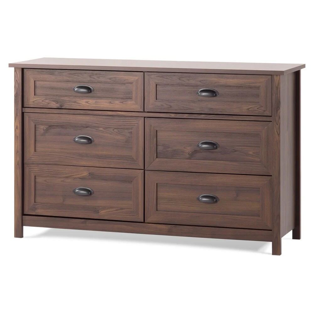 Child Craft Abbott Double Dresser Rich Walnut