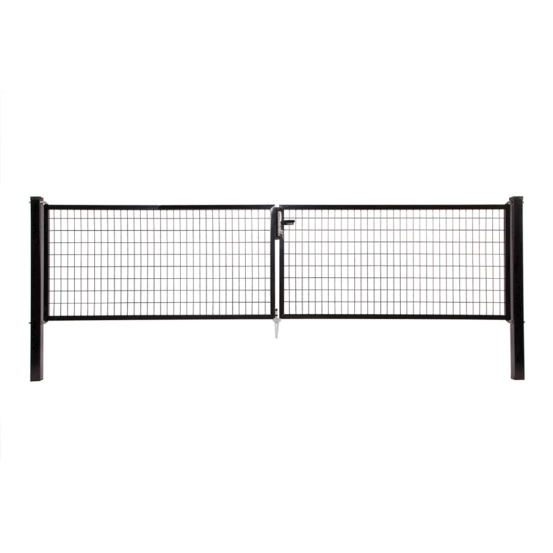 Portillon double Napoli noir 150 x 200 cm GIARDINO