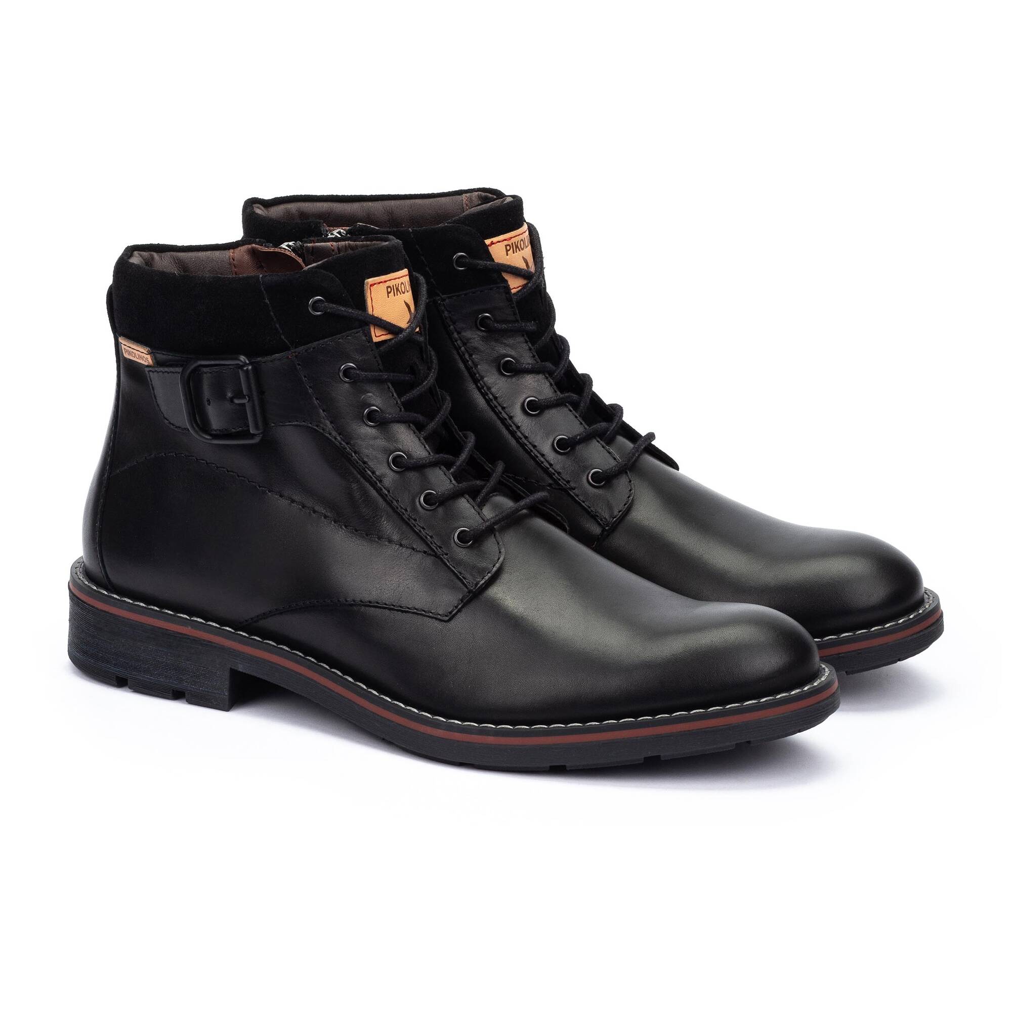 YORK - Botín con cordones y cremallera para hombre