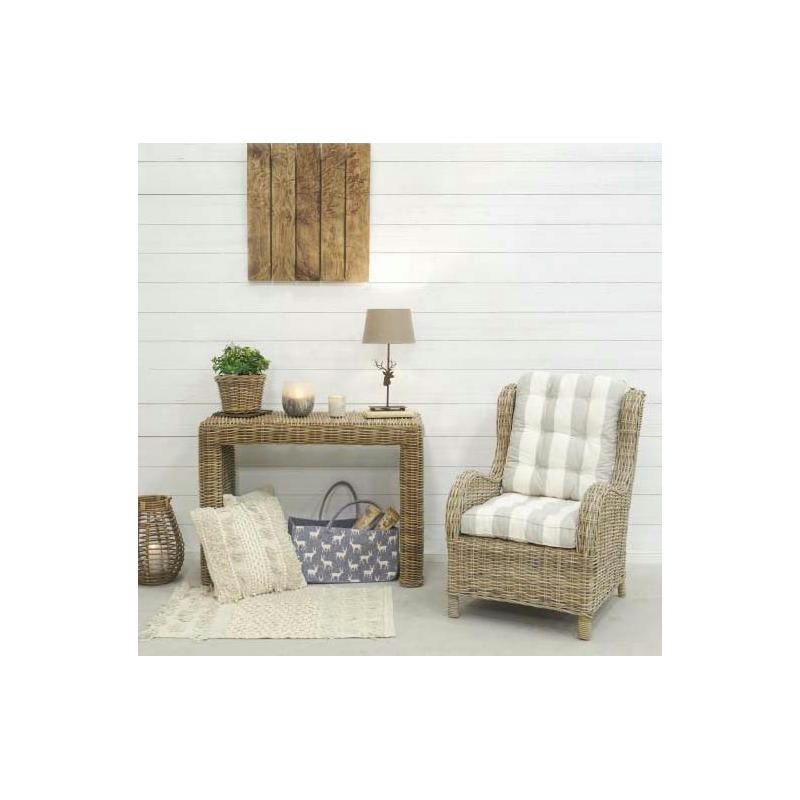 - Sac à bûches en feutrine 50 x 25 cm gris clair