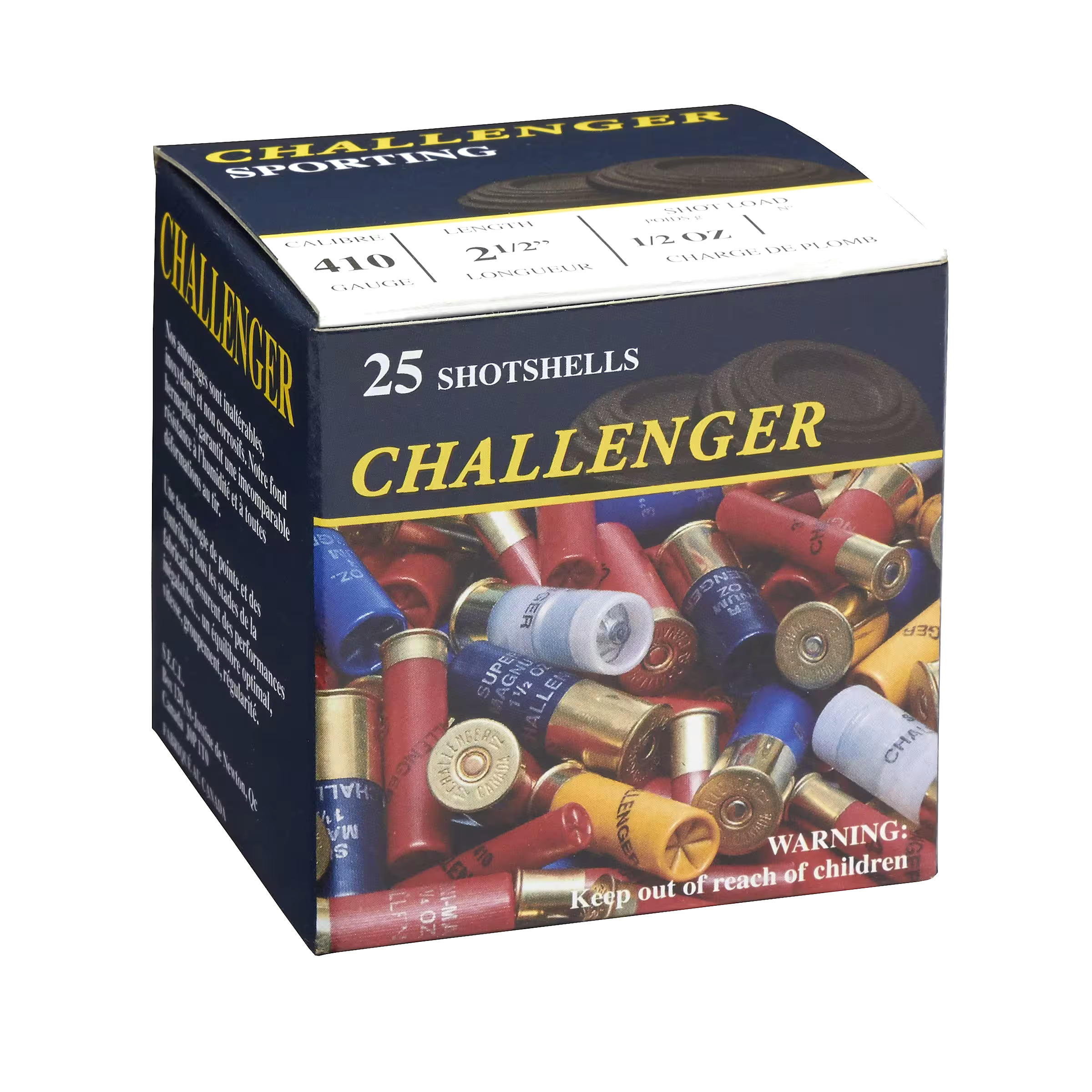 Challenger Game Load 410-Gauge #4 Shotshell Ammunition, 2-1/2-in, 1/2-oz