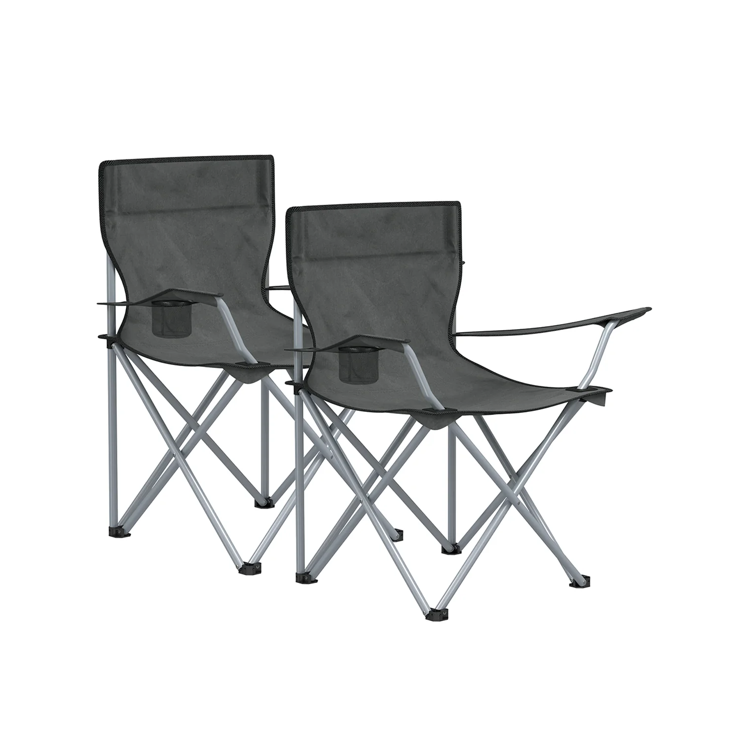 2 Chaises camping vert olive