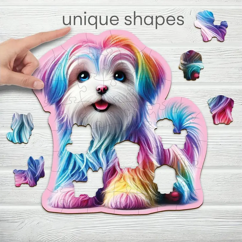 Puzzle 50-teilig Happy Puppy
