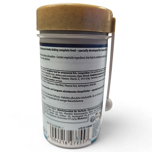Micro crips aliment complet pour petit poisson tropicaux 39g/100ml