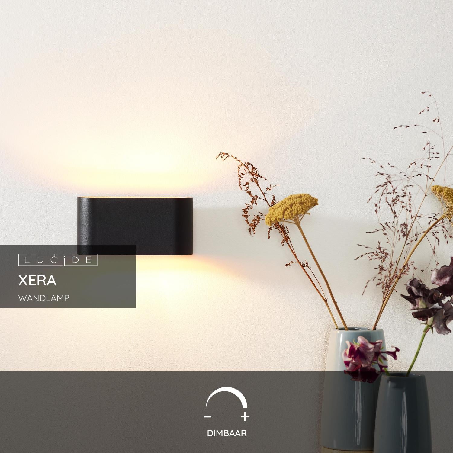 Lucide XERA Wandlamp - Zwart