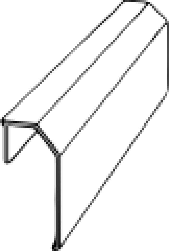 RØRSOKKEL YTTERDEL HVIT 30X65X3000MM