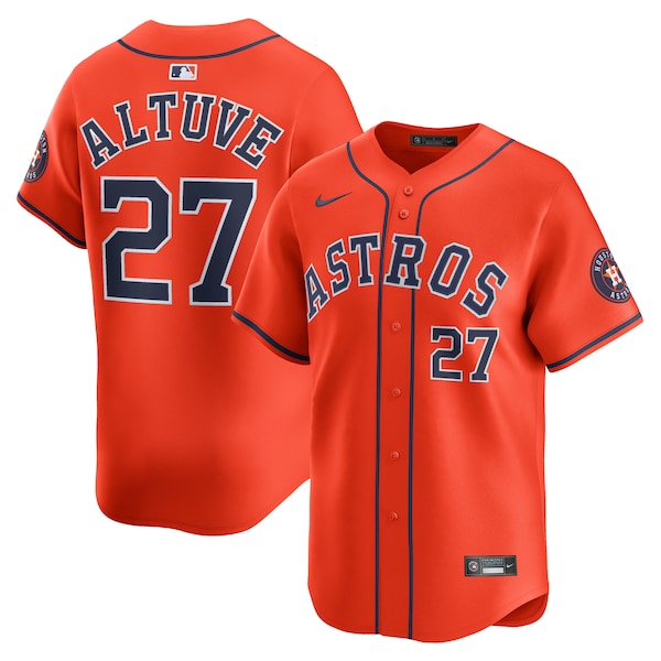 Jose Altuve Houston Astros Nike Alternate Limited Player Jersey - Orange
