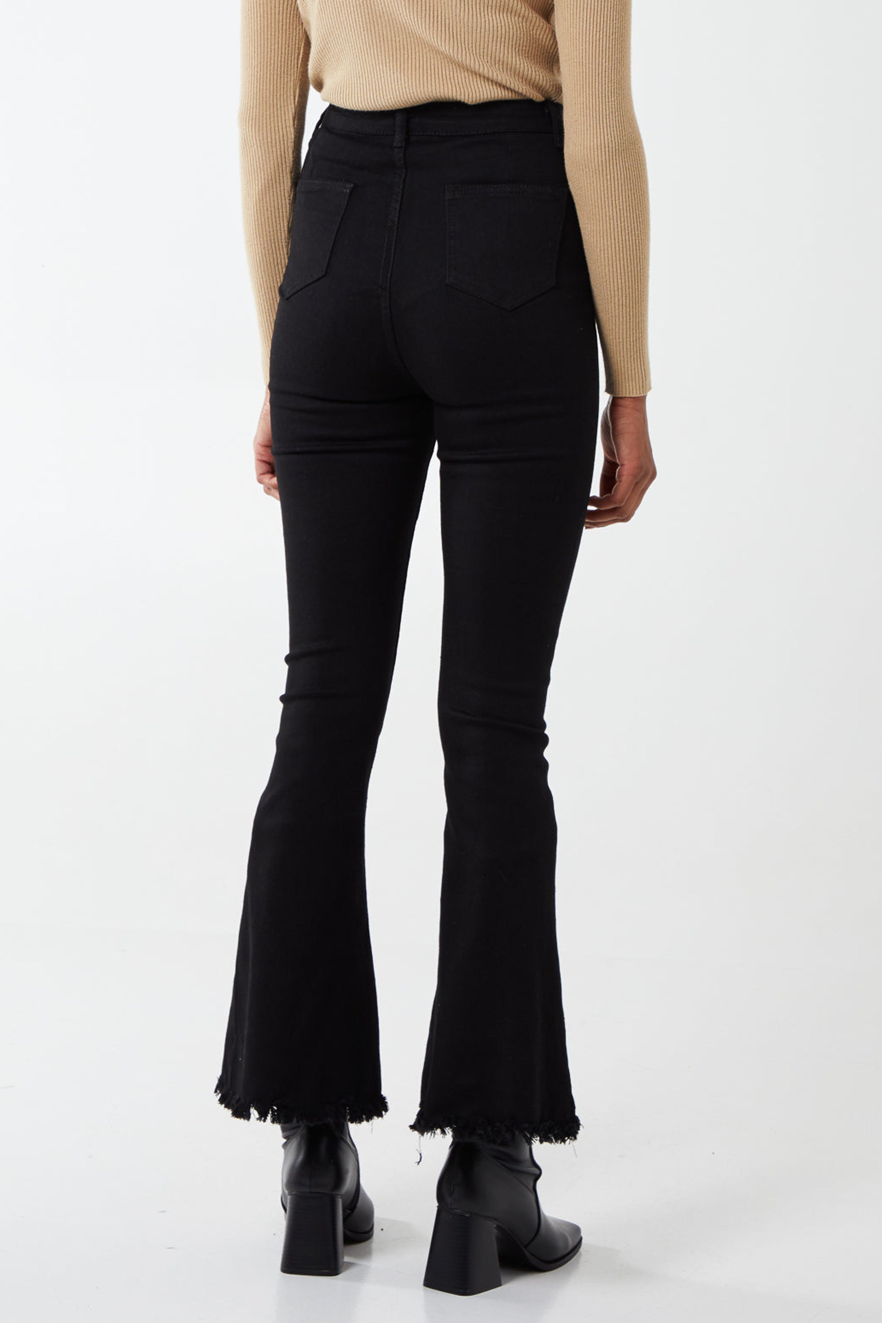 Blue Vanilla Black High Waist Flare Jeans