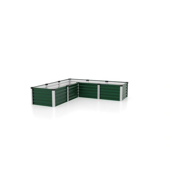 Hochbeet »In&Out«, BxHxL: 185 x 40,3 x 185 cm, Zincalume/Aluminium