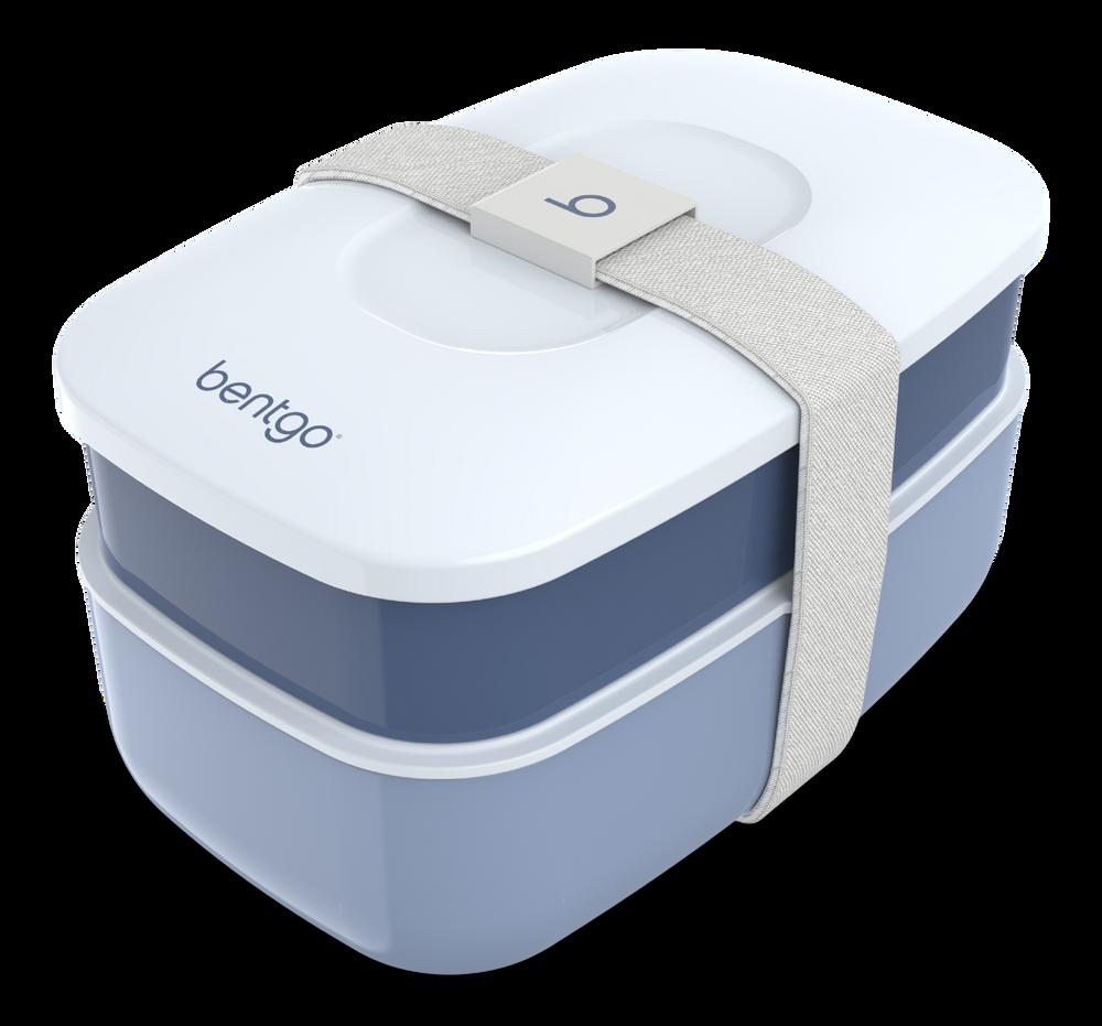 Bentgo Classic All-In-One Stackable Bento Lunch Box Food Storage Container, Slate, 1-L