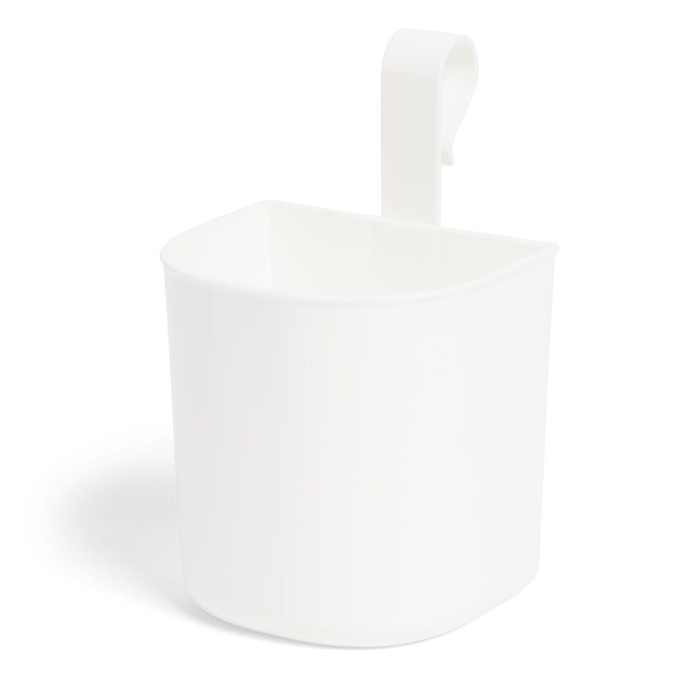 Panier de rangement à suspendre blanc 10x8xH16cm