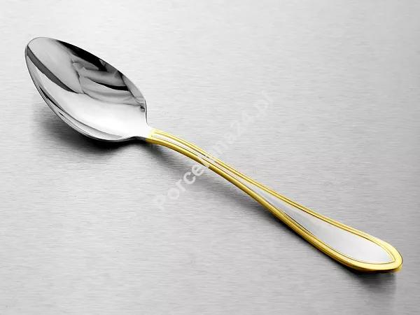 Komplet sztućców 24 cz. na 6 osób Hisar - Avsa Gold (3.0/2.5 mm) złocone