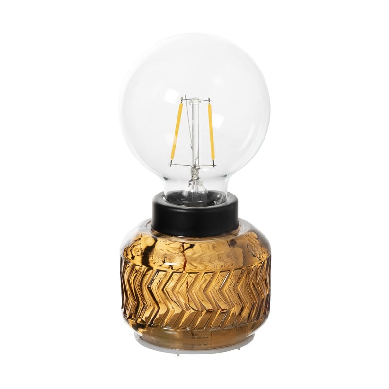 Mini tafellamp Esther - oranje - &Oslash;8x17 cm