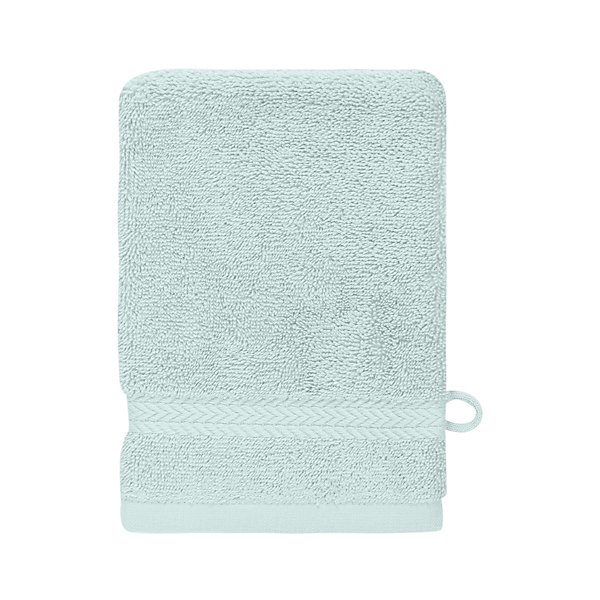 Lot de 3 gants de toilette 550 g/m² Bleu Arctic 16x22 cm LUXURY
