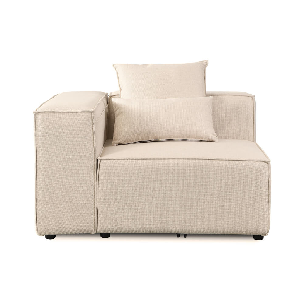 Home Deluxe Bank VERONA Beige Hoekbank Links