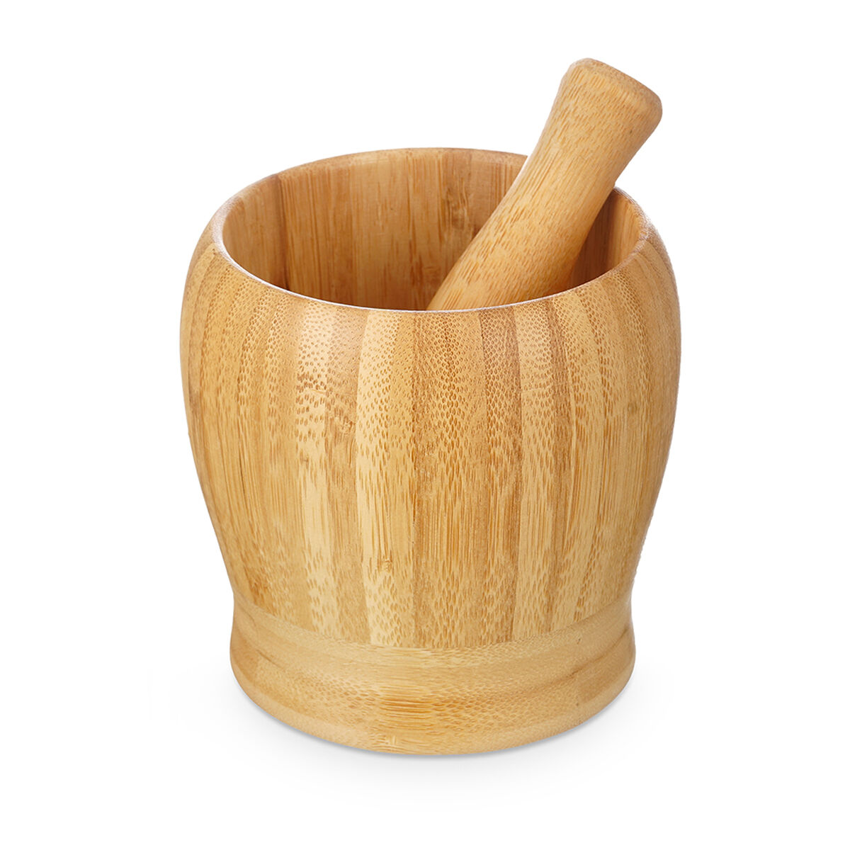 Almofariz em bambu com pilão
