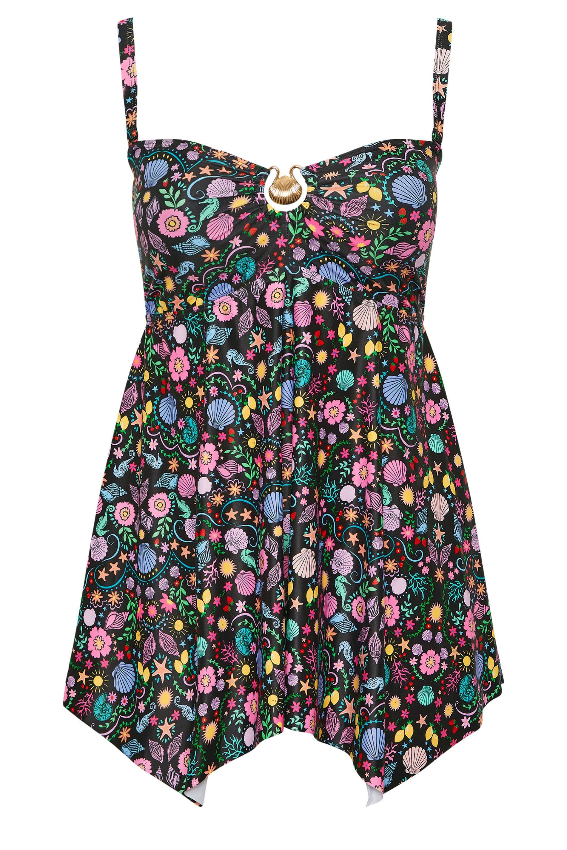 Yours Shell Print Tankini Top