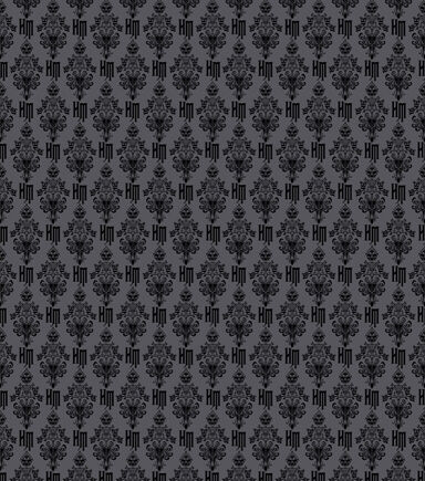 Haunted Mansion Logo Disney Cotton Fabric