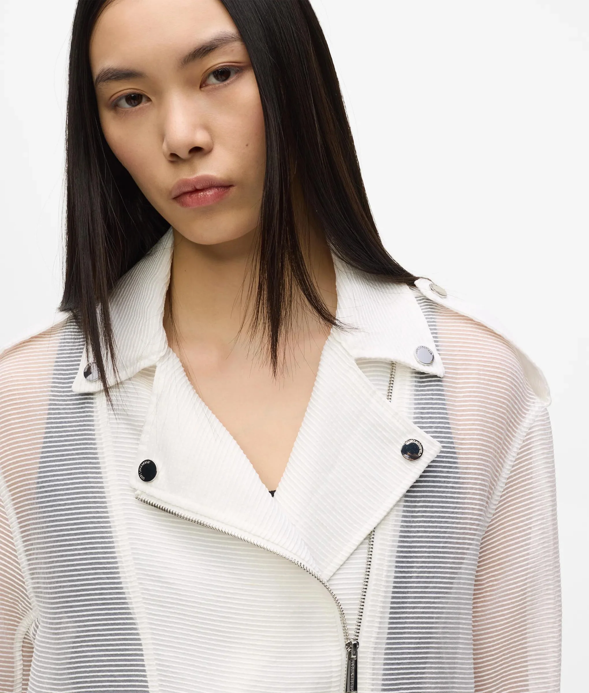 Veste de motard en organza