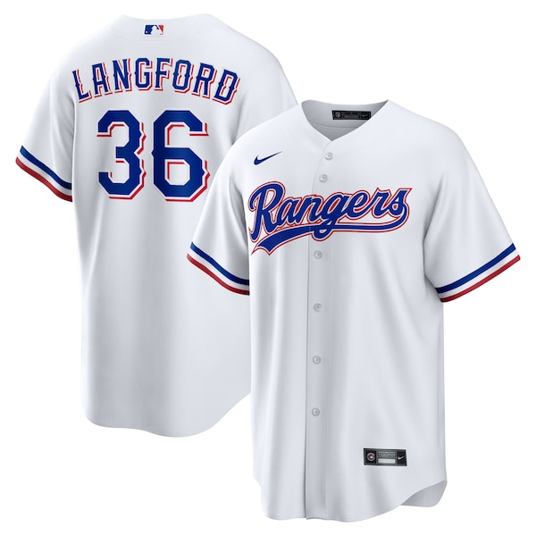 Wyatt Langford Texas Rangers Nike  Youth Home Replica Jersey - White