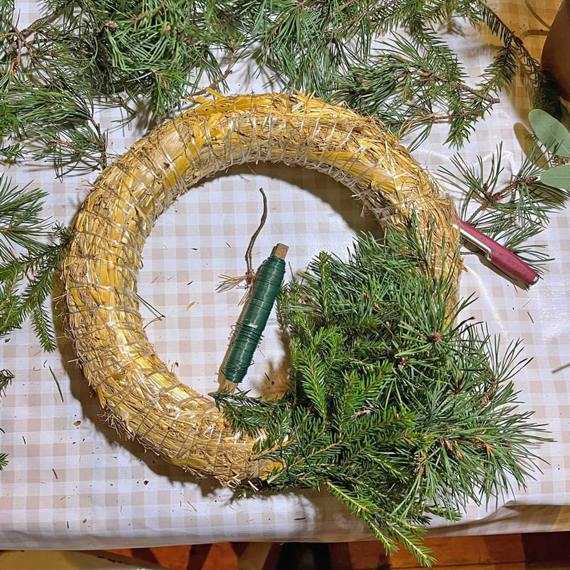 Halmstomme 25 cm