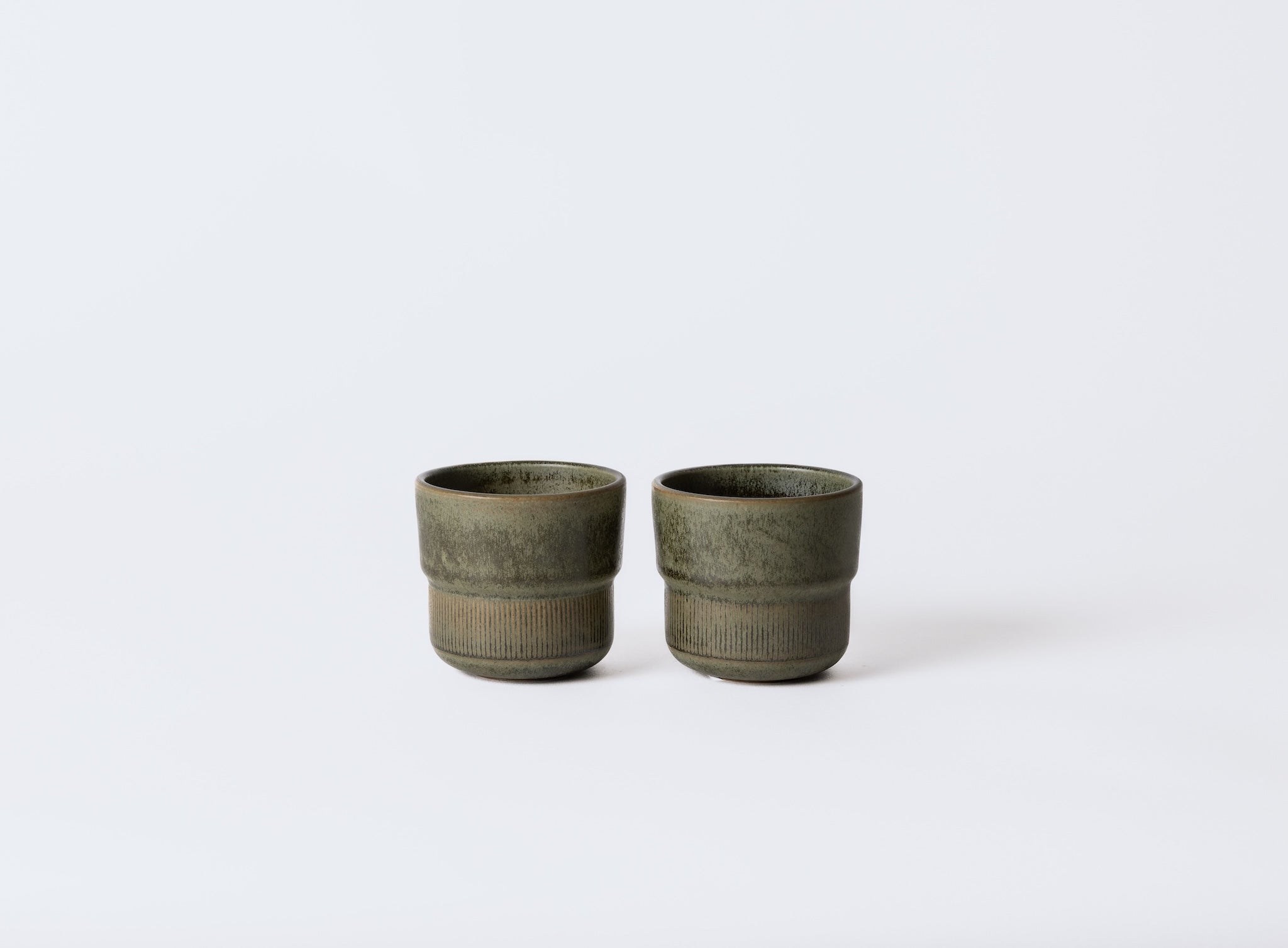 Mimo Homeware koffiekopje Deep Moss - 230 ml - set van 2