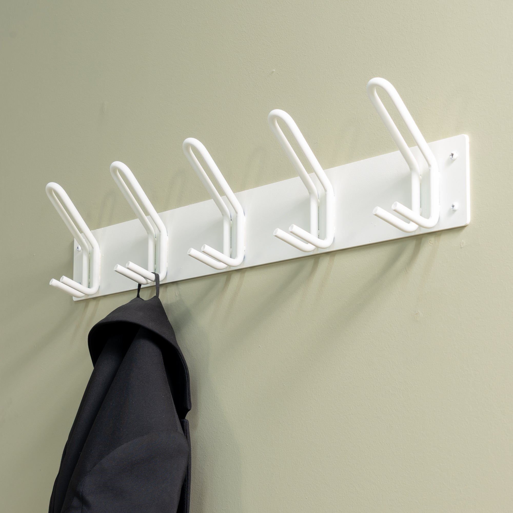 Spinder Design Miles 5 Wandkapstok - Wit