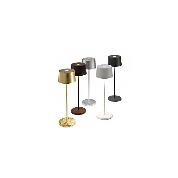 Lampe de table LED Olivia Pro Gris Foncé, rechargeable et dimmable