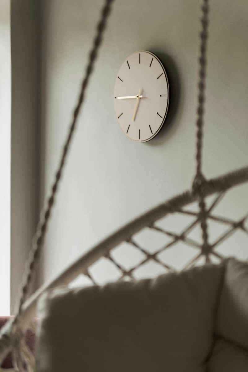 - Horloge murale en linoléum rose D38cm