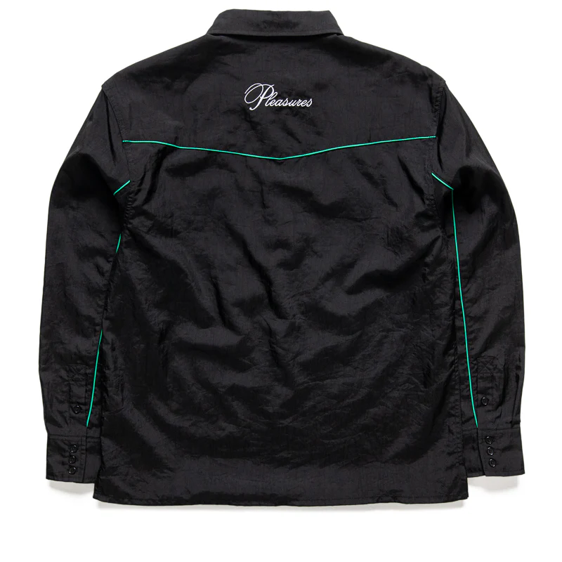Pleasures Nylon Western Button Up - Black