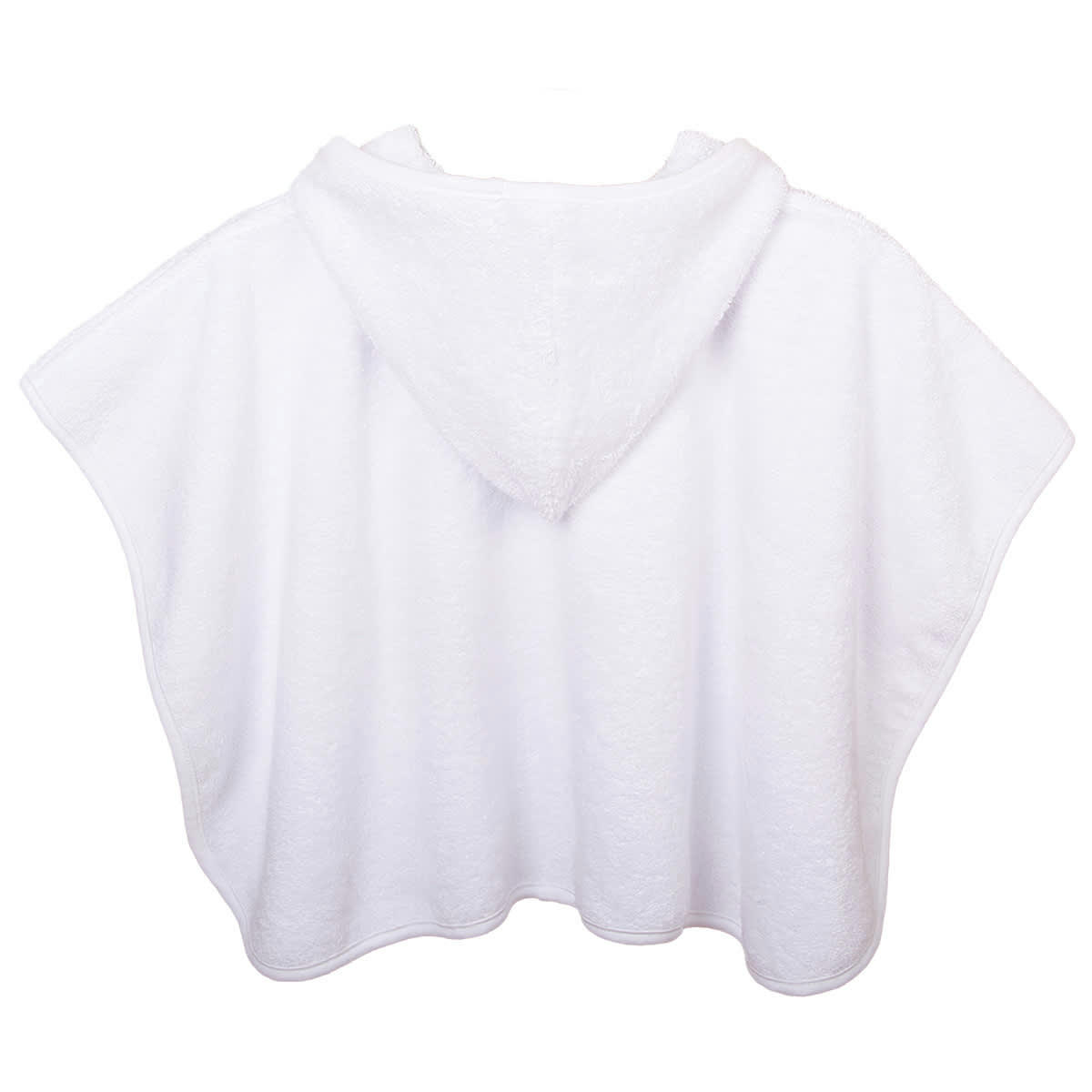 GAMME BIO UNIS - Poncho Eponge 0/24 mois Coton bio Blanc