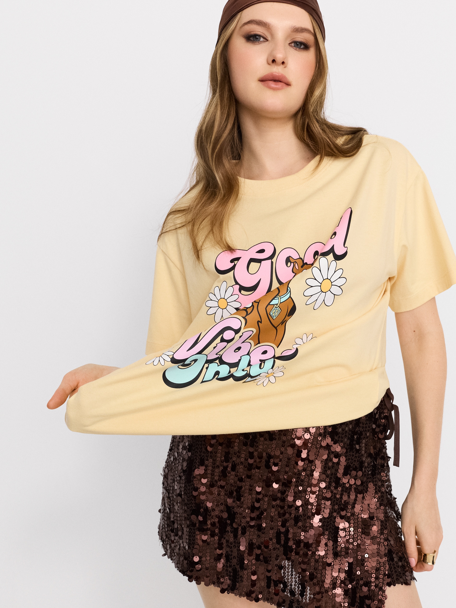 Bawełniana koszulka z nadrukiem Scooby Doo