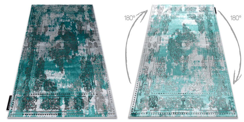Dywan DE LUXE nowoczesny 6827 Abstrakcja, vintage - 120x170 cm