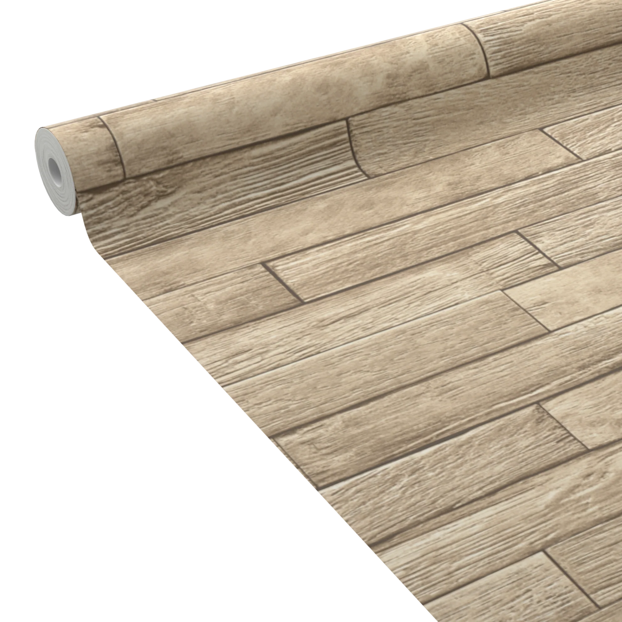 Papier peint intissé BURNT WOOD coloris bois clair