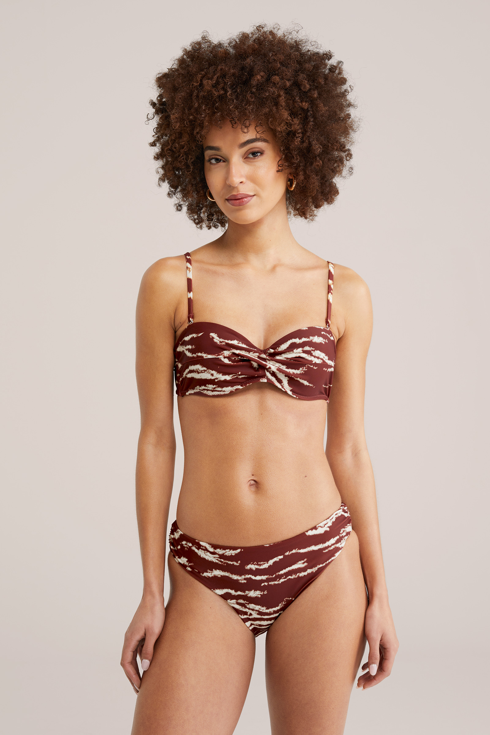 Dames bikini top met print