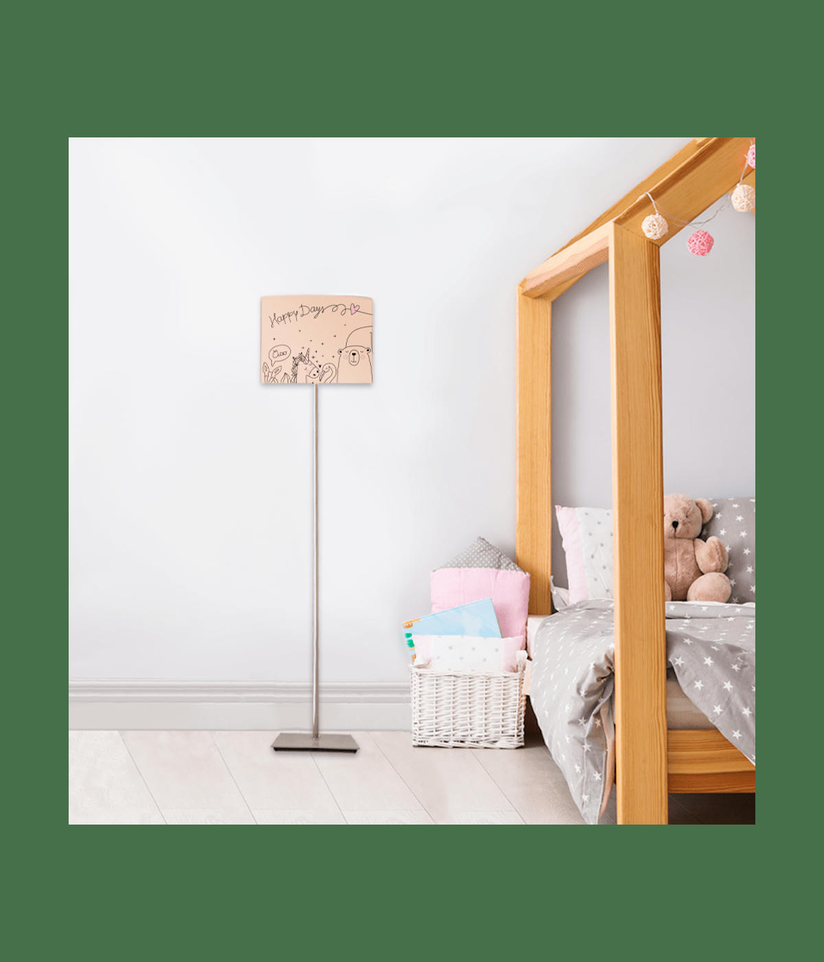 ENFANT - Abat-jour lampadaire enfant  Happydays nymphea D: 45 x H: 25