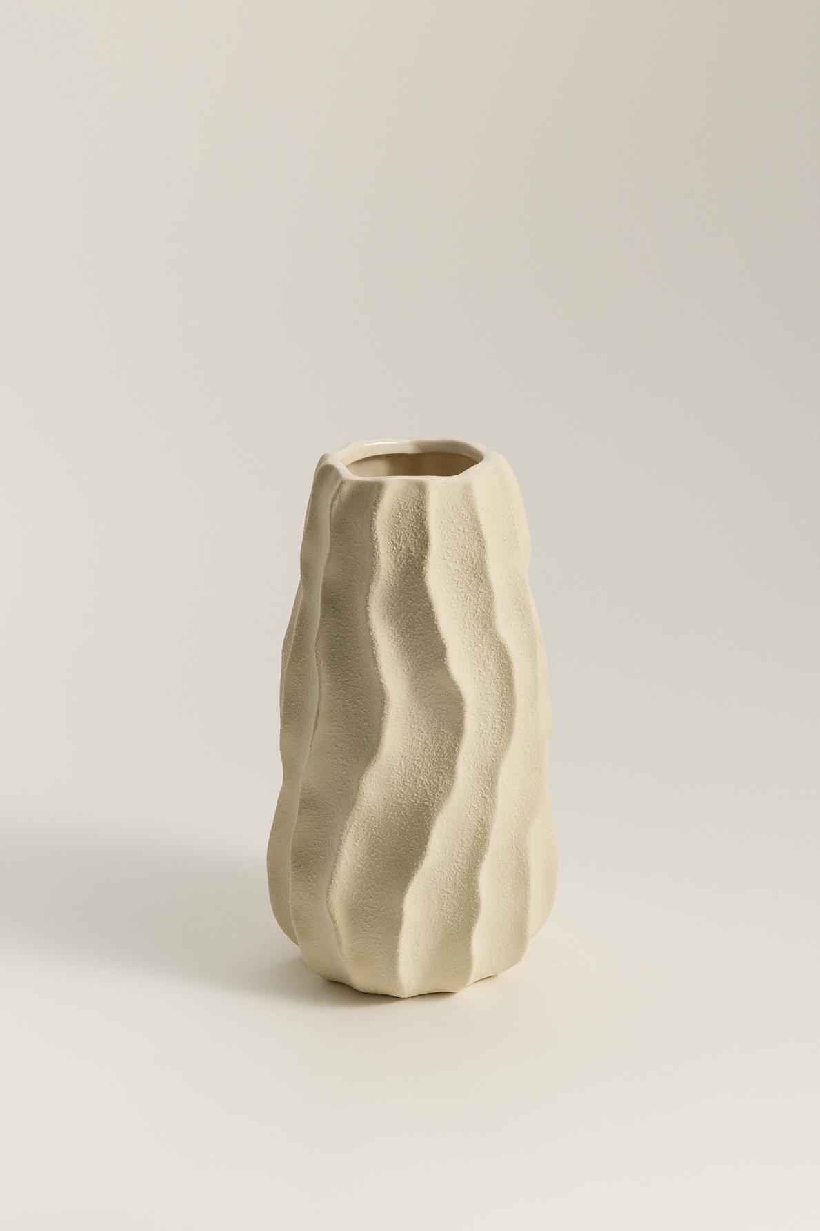 Jarrón rallado 18 x 26 cm