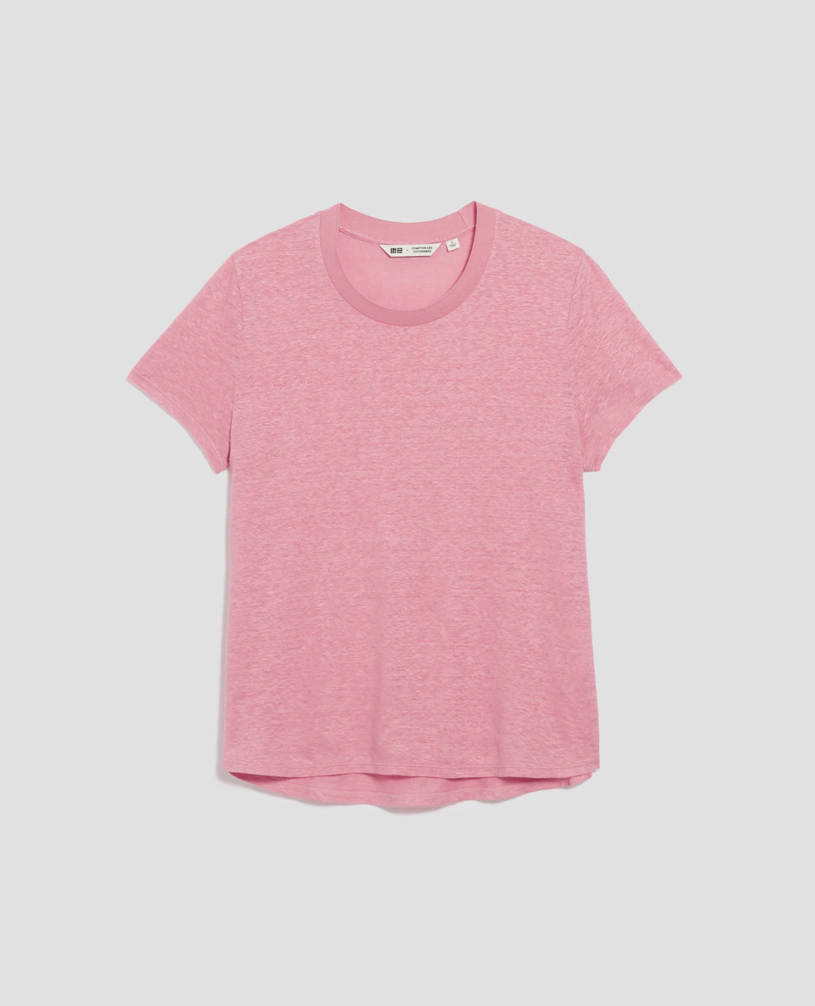 T-shirt col rond en lin AMANDINE