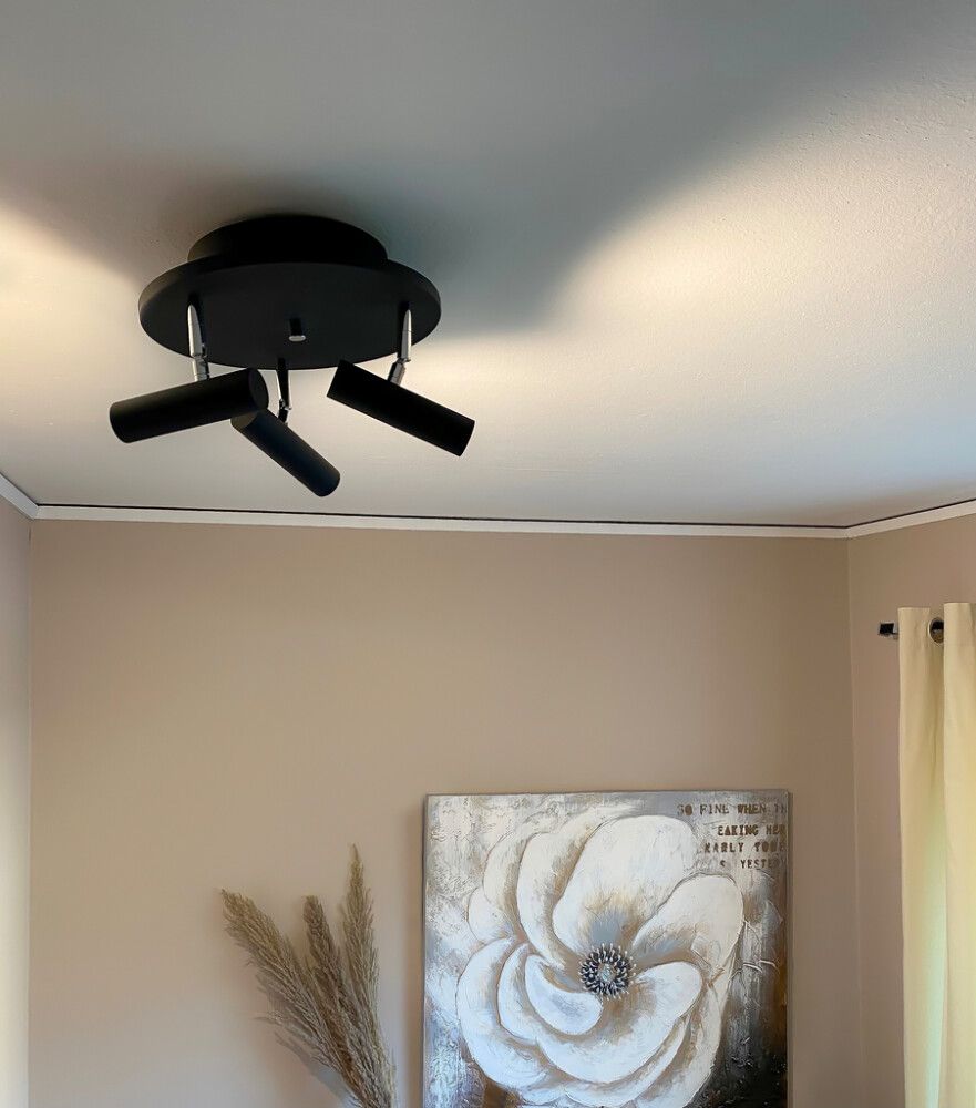 TAKSPOT ANETA ARTIC RUND 3-LYS SV 3 X 6W LED