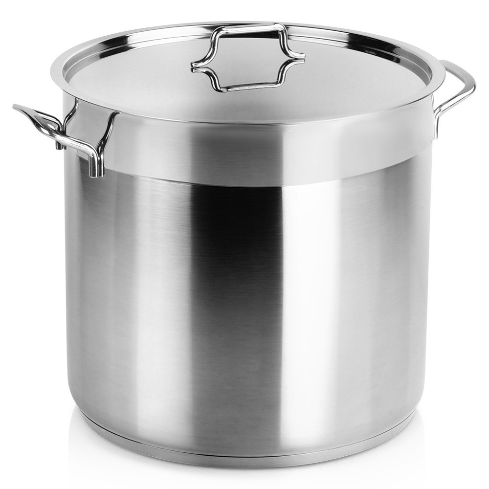 Garnek stalowy z pokrywką ANETT 30 cm, 18 l