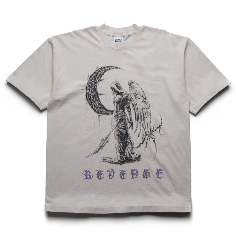 Revenge Scythe Tee - Cement/Purple
