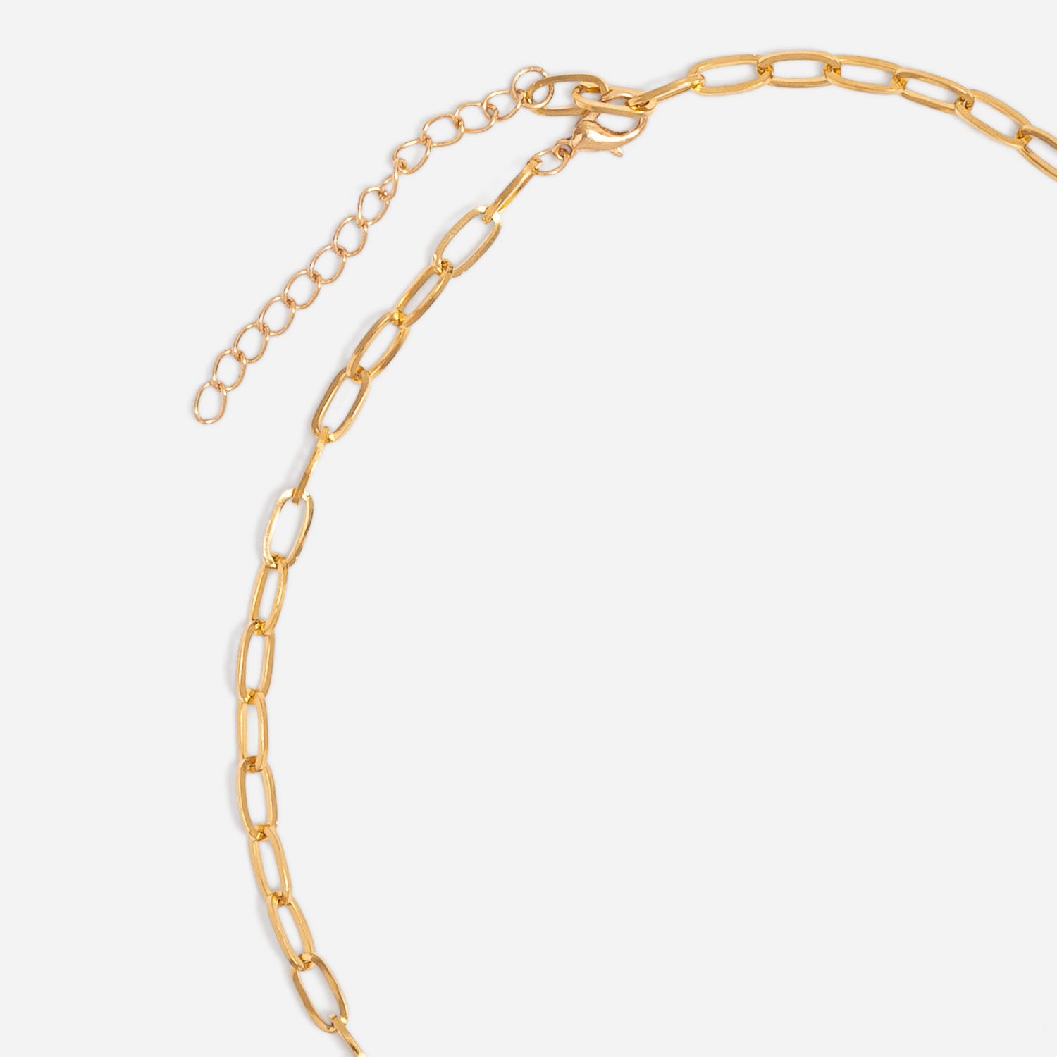 Collier jaune métal