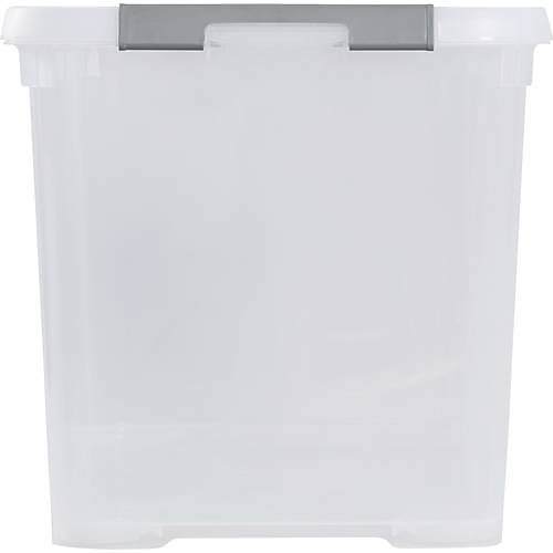 Curver Handy 3 x Boîtes de rangement transparentes 65 L avec couvercle et clips modulaire 240682