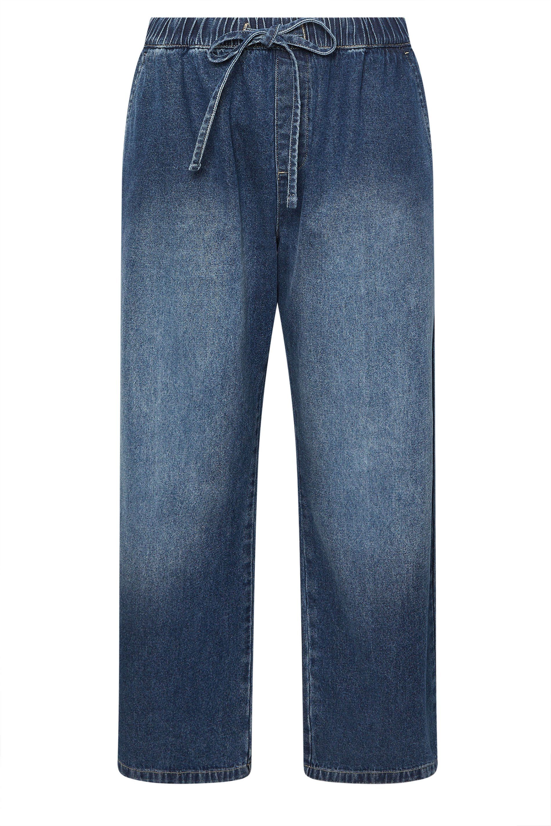 Yours Drawstring Wide Leg Jeans